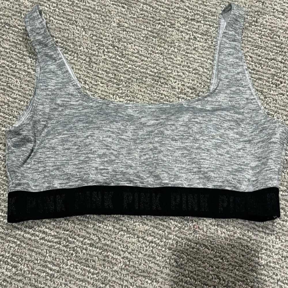 Pink sports bra